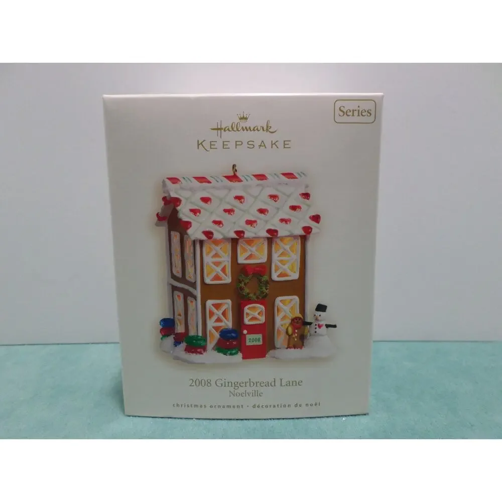 Hallmark Keepsake Christmas Ornament 2008 Gingerbread Lane House Noelville